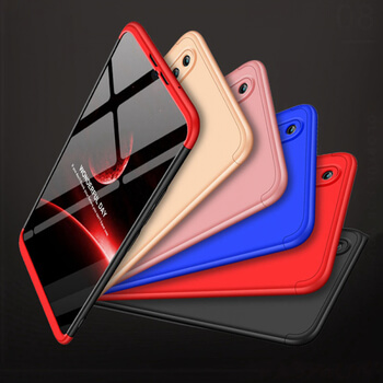 Ochranný 360 ° celotelový plastový kryt pre Huawei Nova 3i - zlatý