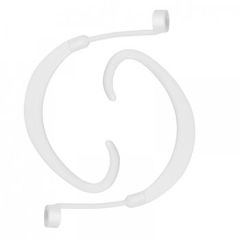 Ušné silikónové držiaky háčiky proti vypadnutiu pre Apple AirPods 1.generace (2016) - biele