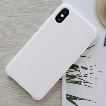 Extrapevný silikónový ochranný kryt pre Apple iPhone 7 - biely