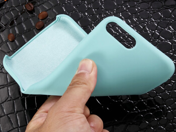 Extrapevný silikónový ochranný kryt pre Apple iPhone 7 - svetlo modrý