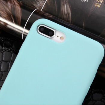 Extrapevný silikónový ochranný kryt pre Apple iPhone 8 Plus - svetlo modrý