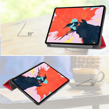2v1 Smart flip cover + zadný plastový ochranný kryt pre Apple iPad Pro 12.9" 2018 (3. generace) - čierny