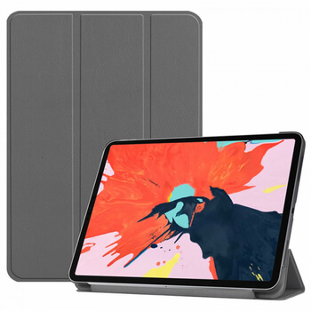 2v1 Smart flip cover + zadný plastový ochranný kryt pre Apple iPad Pro 12.9" 2018 (3. generace) - šedý