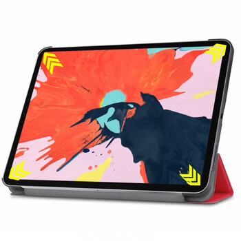 2v1 Smart flip cover + zadný plastový ochranný kryt pre Apple iPad Pro 12.9" 2018 (3. generace) - šedý