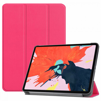 2v1 Smart flip cover + zadný plastový ochranný kryt pre Apple iPad Pro 12.9" 2018 (3. generace) - ružový