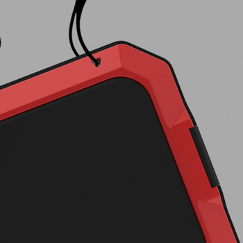 EXTRÉMNE odolný hliníkovo-silikónový obal pre Apple iPhone 7 - červený