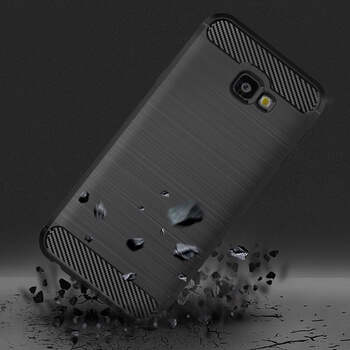 Ochranný silikónový obal karbón pre Samsung Galaxy J4+ J415F - čierny