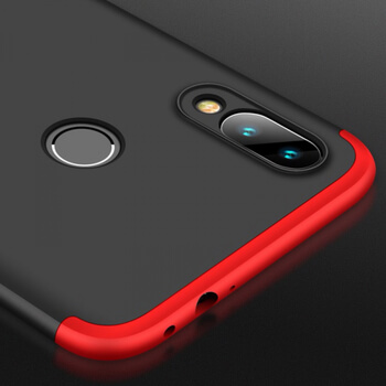 Ochranný 360 ° celotelový plastový kryt pre Xiaomi Redmi Note 7 - modrý