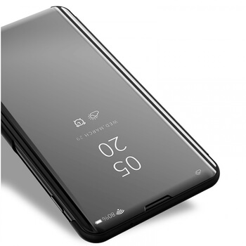 Zrkadlový plastový flip obal pre Xiaomi Mi 9 - zlatý