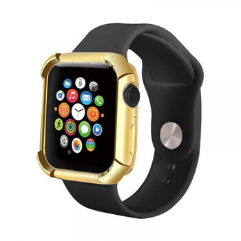 Ultratenký silikónový obal pre chytré hodinky Apple Watch 40 mm (4.série) - zlatý