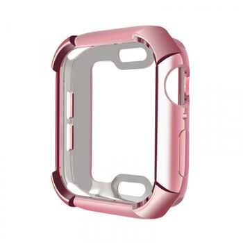 Ultratenký silikónový obal pre chytré hodinky Apple Watch 44 mm (4.série) - ružový