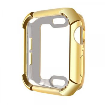 Ultratenký silikónový obal pre chytré hodinky Apple Watch 44 mm (4.série) - zlatý