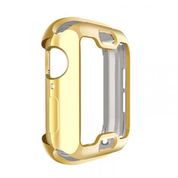 Ultratenký silikónový obal pre chytré hodinky Apple Watch 44 mm (4.série) - zlatý