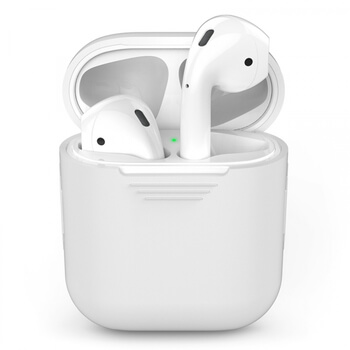 Silikónové ochranné puzdro pre Apple AirPods 1.generace (2016) - biele