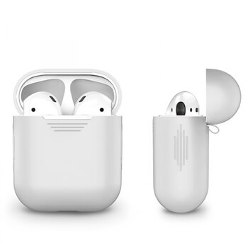 Silikónové ochranné puzdro pre Apple AirPods 1.generace (2016) - biele