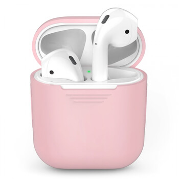 Silikónové ochranné puzdro pre Apple AirPods - svetlo ružové
