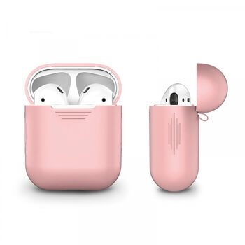 Silikónové ochranné puzdro pre Apple AirPods 1.generace (2016) - svetlo ružové