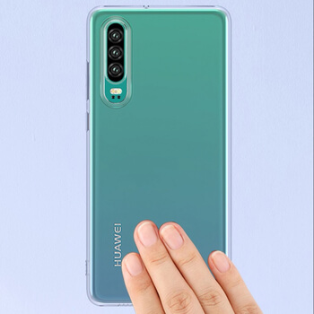 Silikónový obal pre Huawei P30 - priehľadný