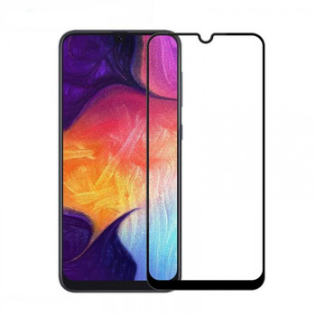 3x 3D ochranné tvrdené sklo s rámčekom pre Samsung Galaxy A50 A505F - čierne - 2+1 zadarmo