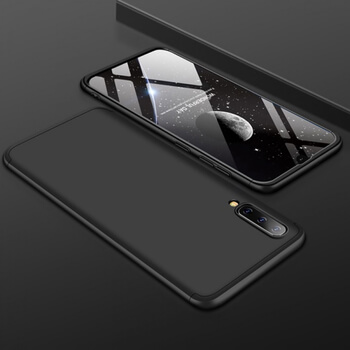 Ochranný 360 ° celotelový plastový kryt pre Samsung Galaxy A50 A505F - čierny