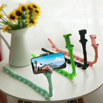 Multifunkčný selfie univerzálny držiak a statív s prísavkami pre smartphony GoPro kamery a ďalšie - modrý