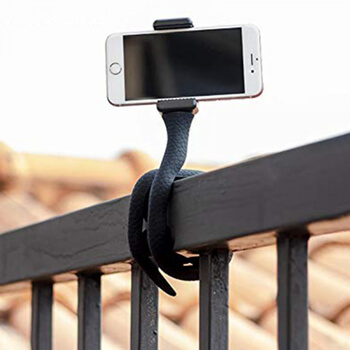 Multifunkčný selfie univerzálny držiak a statív s prísavkami pre smartphony GoPro kamery a ďalšie - čierny