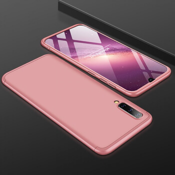 Ochranný 360 ° celotelový plastový kryt pre Samsung Galaxy A70 A705F - ružový