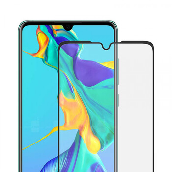 3D ochranné tvrdené sklo s rámčekom pre Huawei P30 Lite - čierne