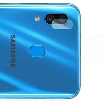 3x Tvrdá ochranné sklo na šošovku fotoaparátu a kamery pre Samsung Galaxy A20e A202F - 2+1 zdarma