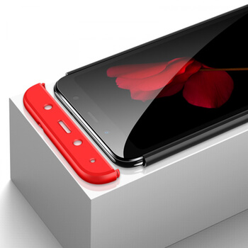 Ochranný 360 ° celotelový plastový kryt pre Xiaomi Redmi 7A - červený