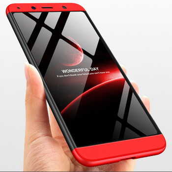Ochranný 360 ° celotelový plastový kryt pre Xiaomi Redmi 7A - červený