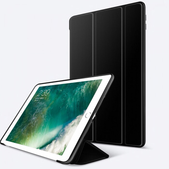 2v1 Smart flip cover + zadný silikónový ochranný obal pre Apple iPad 9.7" 2017 (5. generace) - čierny