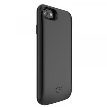 3v1 Silikónové puzdro s externou batériou smart battery case power bánk 4000 mAh pre Apple iPhone 5/5S/SE - čierne