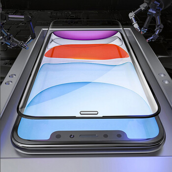 3D ochranné tvrdené sklo s rámčekom pre Apple iPhone 11 Pro Max - čierne