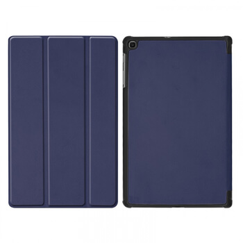2v1 Smart flip cover + zadný plastový ochranný kryt pre Samsung Galaxy Tab A 10.1 2019 (T515) - modrý