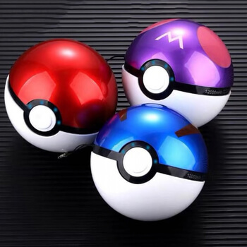 Pokémon Pokéballov LED power banka 12000 mAh LED - modrá