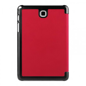 2v1 Smart flip cover + zadný plastový ochranný kryt pre Samsung Galaxy Tab A 10.1 2018 (T590) - červený
