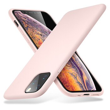 Extrapevný silikónový ochranný kryt pre Apple iPhone 11 Pro Max - ružový