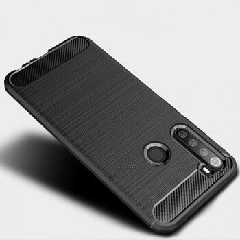 Ochranný silikónový obal karbón pre Xiaomi Redmi Note 8 - čierny