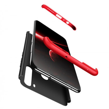 Ochranný 360 ° celotelový plastový kryt pre Xiaomi Redmi Note 8 - čierny