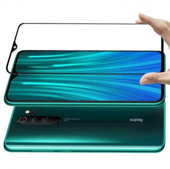 3x 3D ochranné tvrdené sklo s rámčekom pre Xiaomi Redmi Note 8 Pro - čierne - 2+1 zadarmo