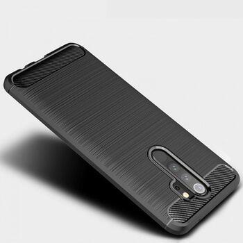 Ochranný silikónový obal karbón pre Xiaomi Redmi Note 8 Pro - čierny