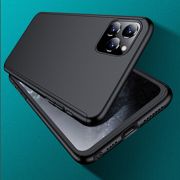 Ochranný 360 ° celotelový plastový kryt pre Apple iPhone 11 Pro Max - zelený
