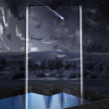 3x SES 3D ochranné tvrdené sklo pre Huawei P30 Pro - čierne - 2+1 zdarma