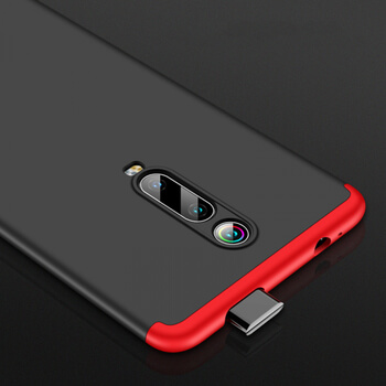 Ochranný 360 ° celotelový plastový kryt pre Xiaomi Redmi 8 - čierny