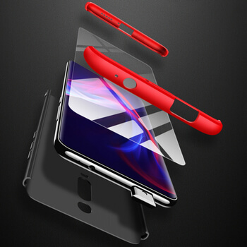Ochranný 360 ° celotelový plastový kryt pre Xiaomi Redmi 8 - modrý