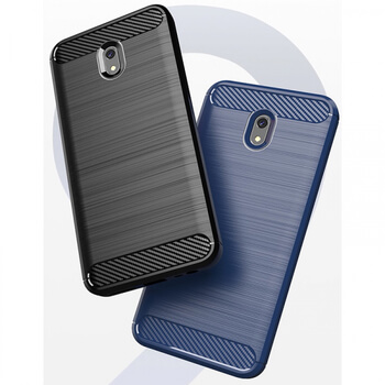 Ochranný silikónový obal karbón pre Xiaomi Redmi 8A - čierny