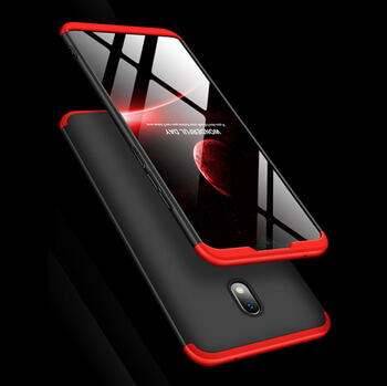 Ochranný 360 ° celotelový plastový kryt pre Xiaomi Redmi 8A - čierny