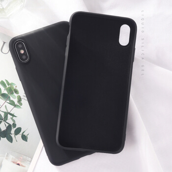 Extrapevný silikónový ochranný kryt pre Apple iPhone X/XS - čierny