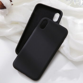 Extrapevný silikónový ochranný kryt pre Apple iPhone X/XS - čierny